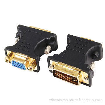 DVI male to VGA female adapter